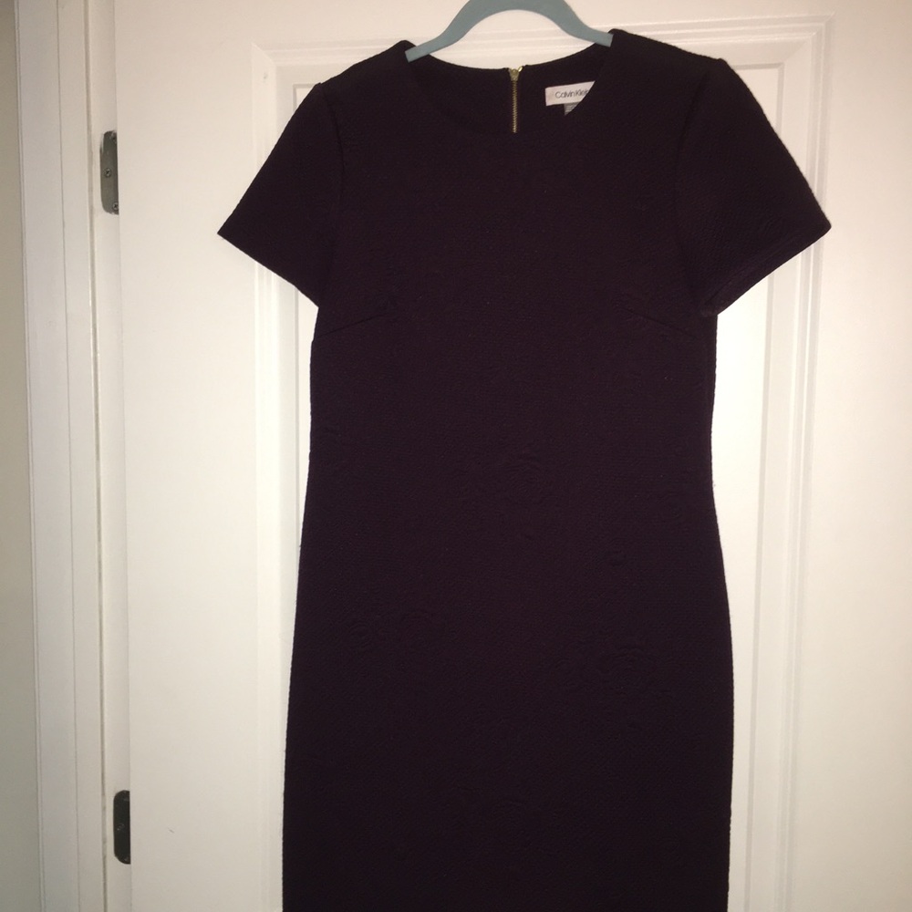 Chic Dark Purple Calvin Klein Women's Dress
